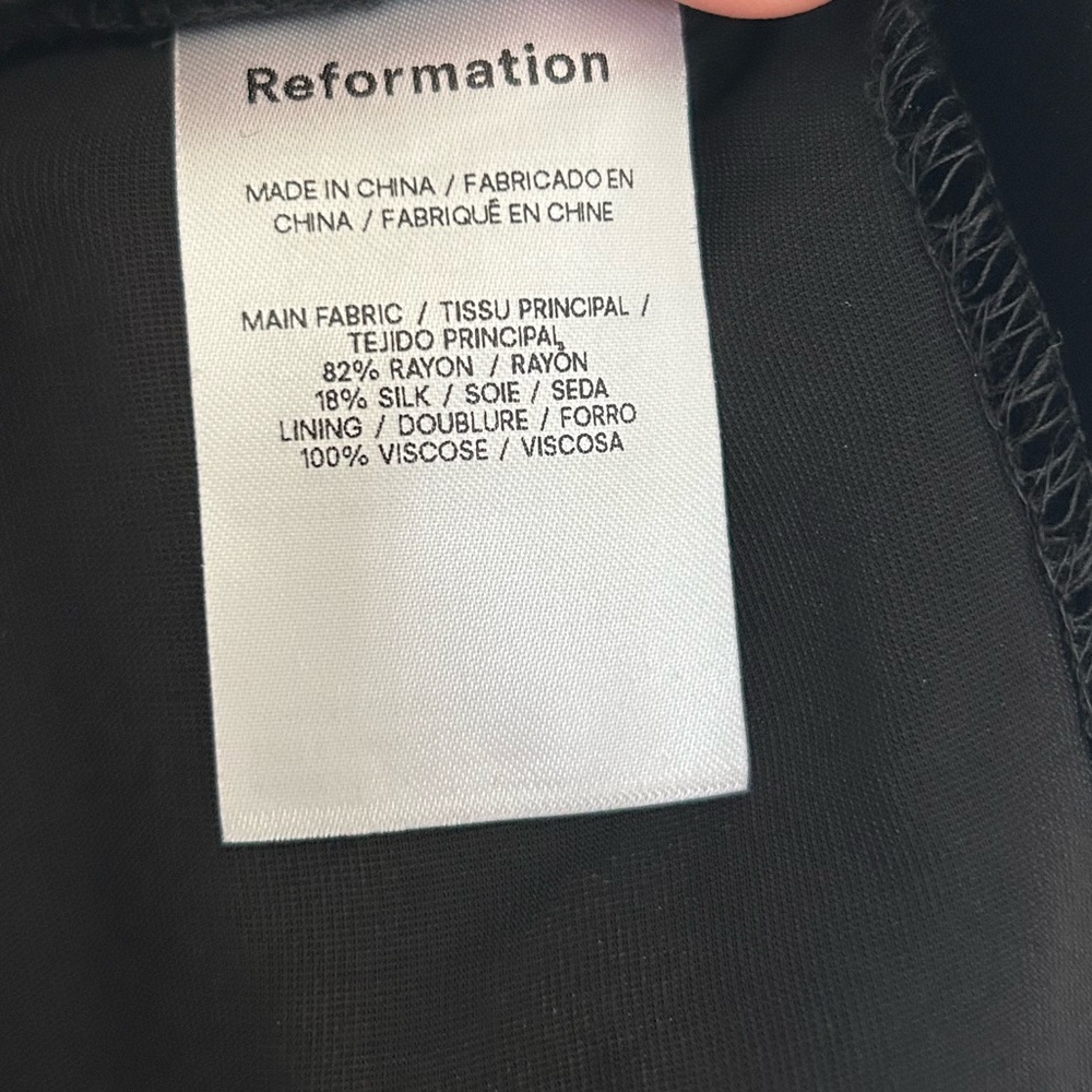 NWT Reformation Lanesia Velvet Dress - Picture 5 of 7